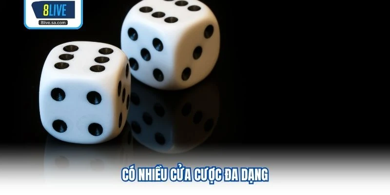 Có nhiều cửa cược đa dạng