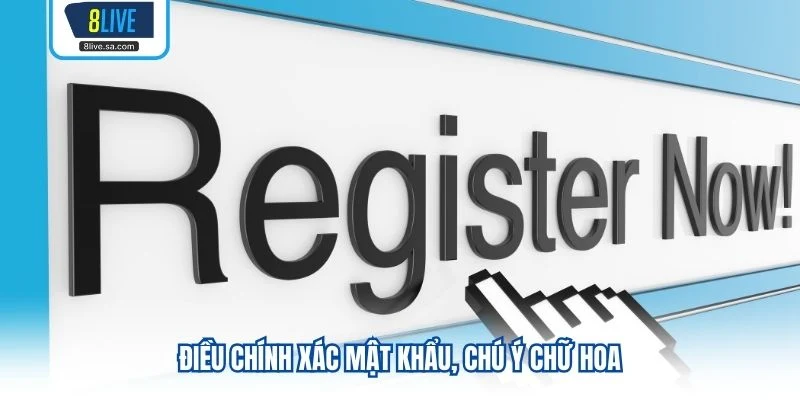 Điều chính xác mật khẩu, chú ý chữ hoa